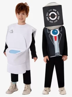 Costumes d'Halloween pour enfants Gilet blanc en polyester pour enfants