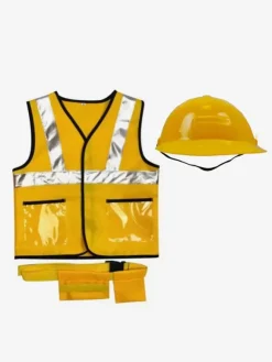 Costumes d'Halloween pour enfants Ensemble d'Halloween jaune Accessoire de gilet en polyester pour enfants