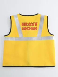 Costumes d'Halloween pour enfants Ensemble d'Halloween jaune Accessoire de gilet en polyester pour enfants