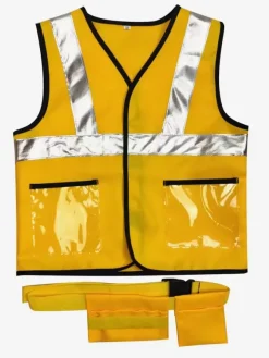 Costumes d'Halloween pour enfants Ensemble d'Halloween jaune Accessoire de gilet en polyester pour enfants