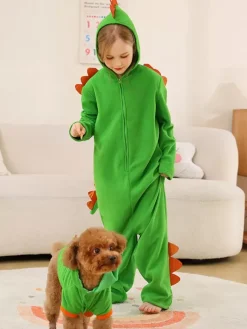 Costumes d'Halloween pour enfants Combinaison d'Halloween verte Combinaison en fibre de polyester pour enfants