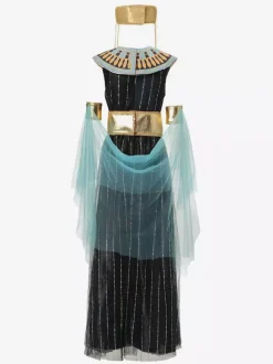 Costumes Grecs Robe Noire Rétro Ensemble Déguisement Vintage