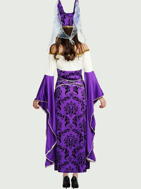 Costumes Marchandises de Vacances Costumes de Vacances Égyptien Sexy Violet Fibre de Polyester