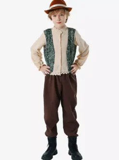 Costumes Oktoberfest Enfants Ensemble Marron Café Déguisement Vintage Garçon