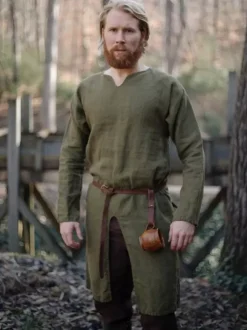 Costumes rétro à manches longues en polyester rétro vert vintage pour homme
