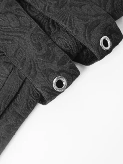 Costumes rétro à manches longues en polyester rétro vintage noir pour homme