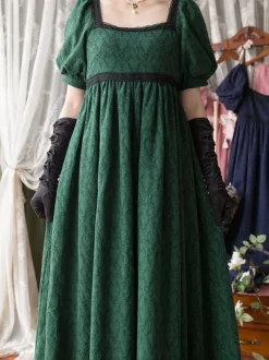 Costumes rétro roses en dentelle et coton mélangé Costume Marie-Antoinette robe Jacquard vêtements Vintage occidentaux pour femmes Bourgogne