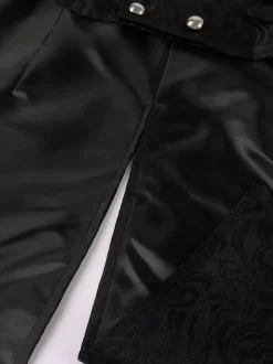 Costumes rétro sans manches en polyester rétro haut vintage noir pour homme Bourgogne