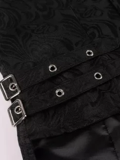 Costumes rétro sans manches en polyester rétro haut vintage noir pour homme Bourgogne