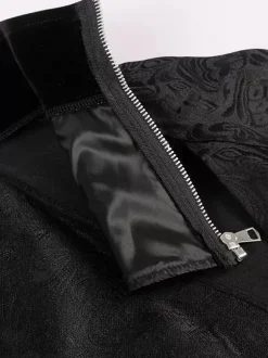 Costumes rétro sans manches en jacquard de polyester élégant vintage noir pour homme