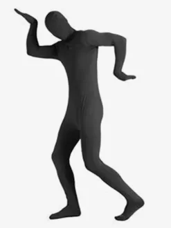 Costumes Zentai Sexy Lycra Rave Club Combinaisons Intégrales Abricot Clair