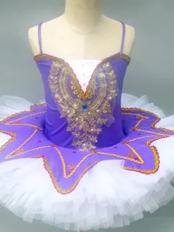 Costumes de danse de Ballet bordeaux filles ballerine en dentelle à paillettes ensemble de robe