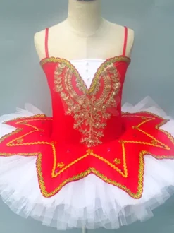 Costumes de danse de Ballet bordeaux filles ballerine en dentelle à paillettes ensemble de robe
