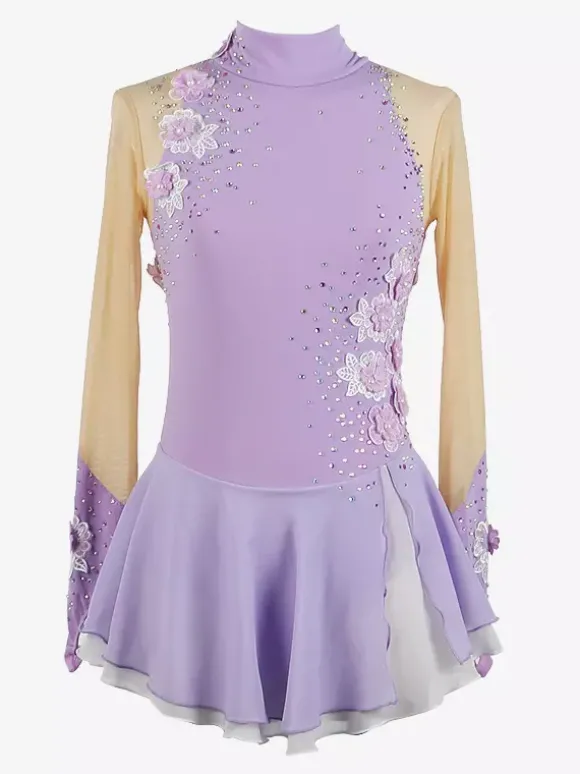 Costumes de danse de patinage artistique pour filles simples et généreux robe de compétition de patinage artistique pour femmes justaucorps de gymnastique