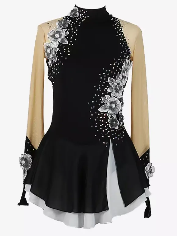 Costumes de danse de patinage artistique pour filles simples et généreux robe de compétition de patinage artistique pour femmes justaucorps de gymnastique