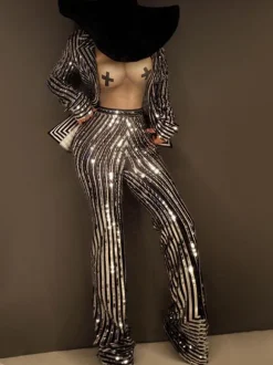 Costumes de danse jazz Polyester Fiber femmes Lycra Spandex combinaison pardessus Jazz danse vêtements