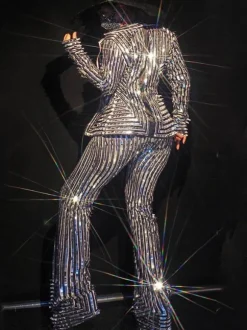 Costumes de danse jazz Polyester Fiber femmes Lycra Spandex combinaison pardessus Jazz danse vêtements