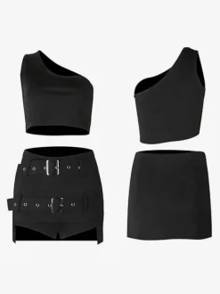 Costumes De Danse Jazz Top Short En Polyester Pour Femmes Ensemble De Danse