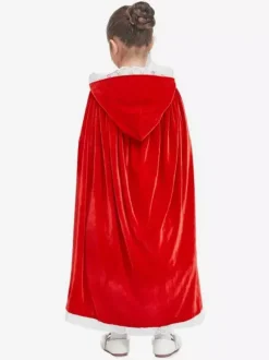 Costumes de Noël pour filles avec cape noire