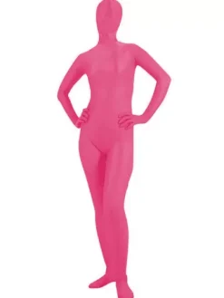 Costumes de Zentai rose lycra pour Déguisements Halloween Morphsuits Déguisements Halloween