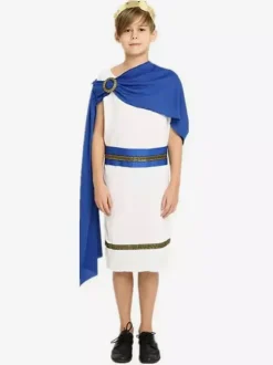 Costumes d'Halloween pour enfants Ensemble d'Halloween bleu Couvre-chef en polyester pour enfants