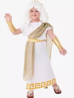Costumes d'Halloween pour enfants Ensemble d'Halloween blanc Robe en polyester pour enfants