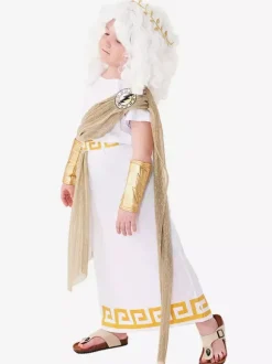 Costumes d'Halloween pour enfants Ensemble d'Halloween blanc Robe en polyester pour enfants