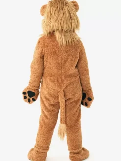 Costumes d'Halloween pour enfants Ensemble d'Halloween marron café Combinaison en polyester pour enfants Gants