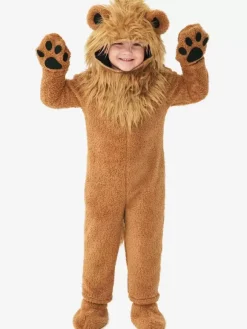 Costumes d'Halloween pour enfants Ensemble d'Halloween marron café Combinaison en polyester pour enfants Gants