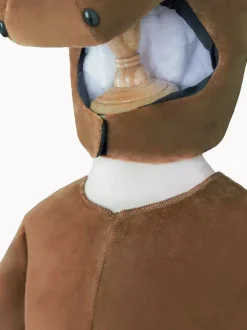 Costumes Noël Cadeau Enfants Café Marron Animal Polyester Fibre Polyester Cosplay De Cheval Déguisement Halloween