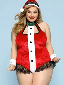 Costumes 3 pièces pour ensembles de robes attrayantes de Noël