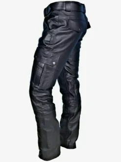 Costumes rétro en cuir PU rétro maigre Vintage noir pour homme