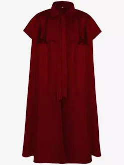 Costumes rétro noirs cape en Polyester accessoire rétro pour hommes Costume Marie Antoinette robe de bal de fête Bourgogne