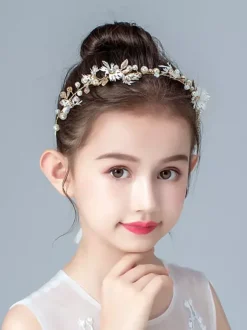 Couronne de fille de fleur accessoire de cheveux