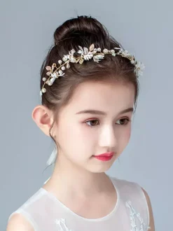 Couronne de fille de fleur accessoire de cheveux