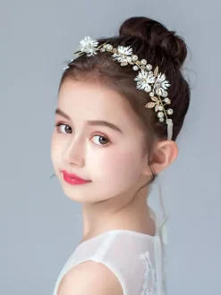 Couronne de fille de fleur accessoire de cheveux