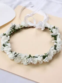 Couronne de fleur de mariage accessoire de mariage