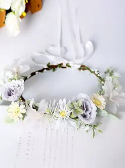 Couronne de fleur de mariage accessoire de mariage