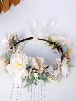 Couronne de fleur de mariage accessoire de mariage