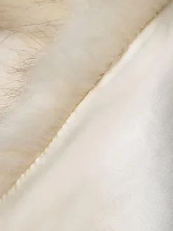 Couverture de mariage en fausse fourrure hauts blancs écru couverture de mariée