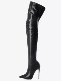 Cuissardes femme talon haut bout pointu