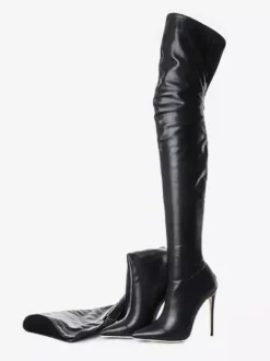 Cuissardes femme talon haut bout pointu