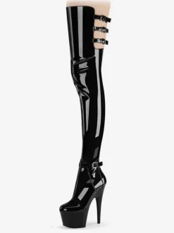 Cuissardes Femme à Talons Hauts Sexy avec Plateforme Unicolore Sexy