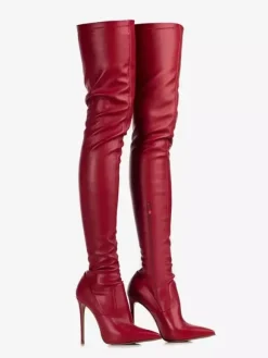 Cuissardes pour femmes bottes sexy à bout pointu et talons hauts