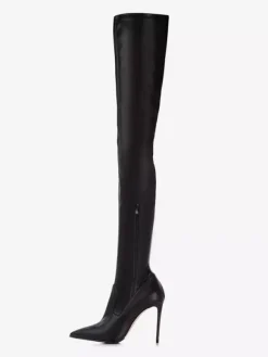 Cuissardes pour femmes bottes sexy à bout pointu et talons hauts