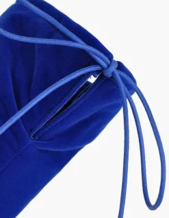 Cuissardes à talons épais en cuir poncé Zip