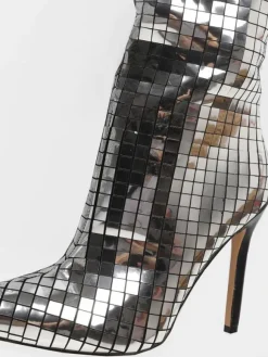 Cuissarde à Talons Hauts Femme avec Bout Pointu Unicolore