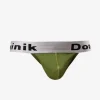 Culotte sexy pour homme en lycra spandex vert chasseur - Lingerie masculine