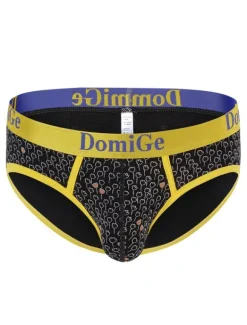 Culotte Sexy Pour Hommes Jaune Imprimé Rayon Tanga Lingerie Hommes