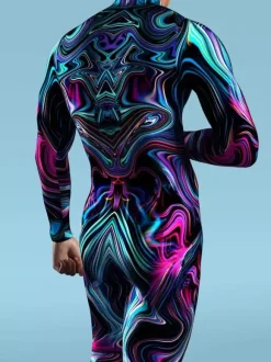 Cyberpunk Combinaisons zentai camouflage Halloween Combinaison Zentai Adulte Animal Robot 3D Imprimé Lycra Spandex Costumes Sexy